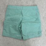 J.Crew Frankie short in Oxford cloth green flat front modest medium rise Photo 4