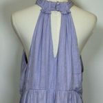Anthropologie ‘Lavinia’ Halter Blouse Lilac Boho Sleeveless Women’s Size Large Photo 8