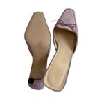 Bloomingdales Vintage Purple Lavender Suede Mules Heels Size 9.5 NEW NWOB Photo 5