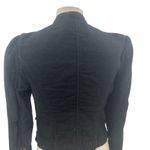 Free People  Jagger‎ Blazer Black Military Button Front Cotton Size XS Photo 11
