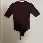 Spanx  Suit Yourself Ribbed Crew Neck Short Sleeve Smoother Bodysuit brown size S Photo 3
