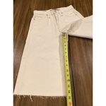 Hudson Jeans Hudson Freya Low Rise Skater Shorts White Denim Bermuda Wide Leg Raw Hem Size 23 Photo 3