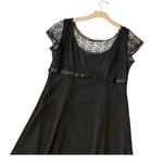 VINTAGE 90s DRESSBARN Black Dress Size 12 Photo 4