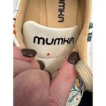 Mumka Shoes Women 8.5 Blue Birds Slippers Floral Lace Up Fashion Sneakers Preppy Tan Photo 7
