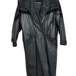 wilson's leather Vintage 80s Wilson’s Leather Trench Coat in Black - Size S Photo 0