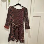 Sacred Threads  Boho Fairy Vintage Patchwork Womens Dress Mixed Print Size Medium Photo 6