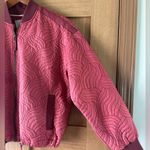 Anthropologie Vicenta Quilted Bomber Jacket Rose Lightweight Women's size XS Photo 4