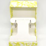 Rachel Zoe Cubic Zirconia Silver Hoop Earrings Photo 1