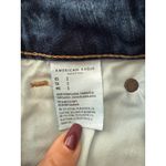American Eagle Hi Rise Mini Denim Skirt Distressed Frayed Hem Blue Size 2 Photo 4