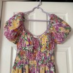 ASTR Florentino Sweatheart Neckline Midi Dress Pink Floral Size Small NWOT Photo 5
