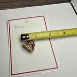 Christopher Radko Rhinestone Angel Multi Color Christmas Gold Tone Brooch Pin Photo 4