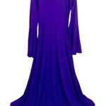 Eurotard Princess Seam Praise Worship Dance Dress 3X Bell Sleeves #13814 Purple Photo 4