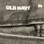 Old Navy Women's High Rise Slouchy Straight Cropped Jeans 30 Black Distressed Photo 11