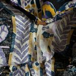 Free People ‎ Summer In Tulum Linen Tunic Top Purple Women's Large Boho Floral Photo 6