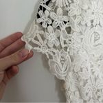 Lulus Lulu’s White Lace Detailed Midi Dress Bodycon Size Medium bridal Prom Photo 6