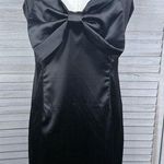 Forever 21  Satin Bow Mini Dress Black-XL Photo 0