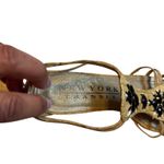 New York Transit  Women's Wedge Sandals Embellished Cork Strappy Tan Black Photo 7