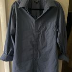 Men’s George Relaxed Button Down Blue Size 15 Photo 0