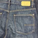 Calvin Klein  100% Cotton Dark Wash Relaxed Straight Leg Jeans 11” Inseam Size 32 Photo 8