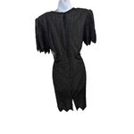 Laurence Kazar Vntg 1980s Lawrence Kazar New York Beaded Silk Black Hand-Beaded Evening Gown Photo 3