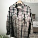 Free People  Anneli Plaid Oversized Shirt Jacket Photo 1