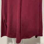 Time And Tru  Long Sleeve Hacci Knit Lightweight Sweater Burgundy Size XL Photo 10