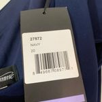 La Femme Plus Size Gown 27872 Mother of the Bride or Groom Navy Blue Size 20 NWT Photo 10