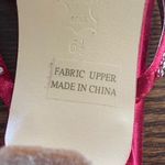 Michaelangelo  6.5 red strappy rhinestone sandals Photo 5