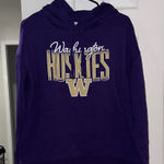 Washington Huskies Women's Purple Hoodie Size L Photo 0