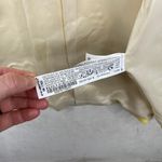 ZARA Yellow Round Neck Full Zip Tailored Coat 3/4 Length Sleeves Size Medium Photo 8