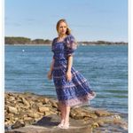 NEW Sea New York Women’s Rosita Cotton Puff Sleeve Smocked Dress Blue Size XXS Photo 1