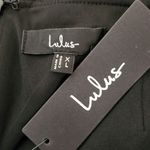 Lulus  Black Evening Gown with Criss Cross Halter Neckline NWT Size XL Photo 5