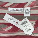 Hasting & Smith  Women NWT Size 2X Pink & Cream Stripe 100% Cotton Knit Top Shirt Photo 3