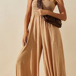 Free People  Beach Homecoming Wide Leg Jumpsuit size M Photo 0