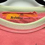 Aviator Nation  Serape Bolt Stitch Sweatshirt, Pink | Size XS Photo 4