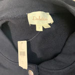 Anthropologie Deletta Murray Coat Sweatshirt Bomber Cotton Navy Blue Size Small Photo 9