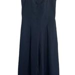 Eliza J Navy Blue Sleeveless One Piece Lined Pants Romper Women Sz 10 Photo 0