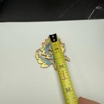 MMA 1985 Metropolitan Museum OfArt Blue Enamel Gold Tone Flower Brooch Pendant Photo 1