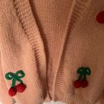 Luna Ivy: Pink Cherry Embellished Sweater Photo 14