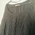 Juicy Couture Vintage Black Long Sleeve Crewneck Cable Knit Sweater size Medium Photo 6