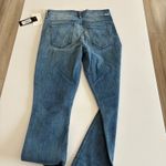 New MOTHER Stunner Ankle Fray Jeans Good Girls Do Dark Wash Denim Size 26 Blue Photo 7