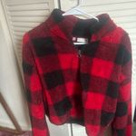 SO Plaid Fleece Quarter Zip Photo 0