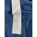 Susan Graver  Blue Liquid Knit Sheer Hem Waterfall 3X Cardigan Open Front Top Photo 4