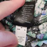 Sonoma  Floral Ruched Milkmaid Peasant Blouse Square Neck Blue Cottagecore XL Photo 8