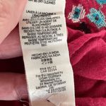 Free People  Te Amo Red Embroidered Babydoll Mini Dress Sz Large Photo 11