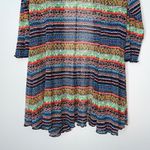 Boho Knit Pull‎ Overr Cardigan Stretchy Flowy Size L Photo 4
