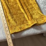 Anthropologie Gold Velvet Wide Leg Crop Pants Cropped Palazzo Lounge Casual Comfortable Photo 2