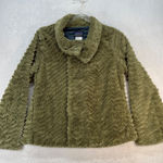 Patagonia Pelage Faux Fur Jacket Cozy Warm Olive Green Coat Womens Size S Photo 0