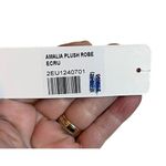 Soft Surroundings NWT Belted Robe Womens Ecru Cream Amalia Medium Soft Cozy Photo 2