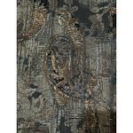 Chico's Womens Size Medium Dressy Brown Black Shimmer Sequin Bead Blazer Jacket Photo 4